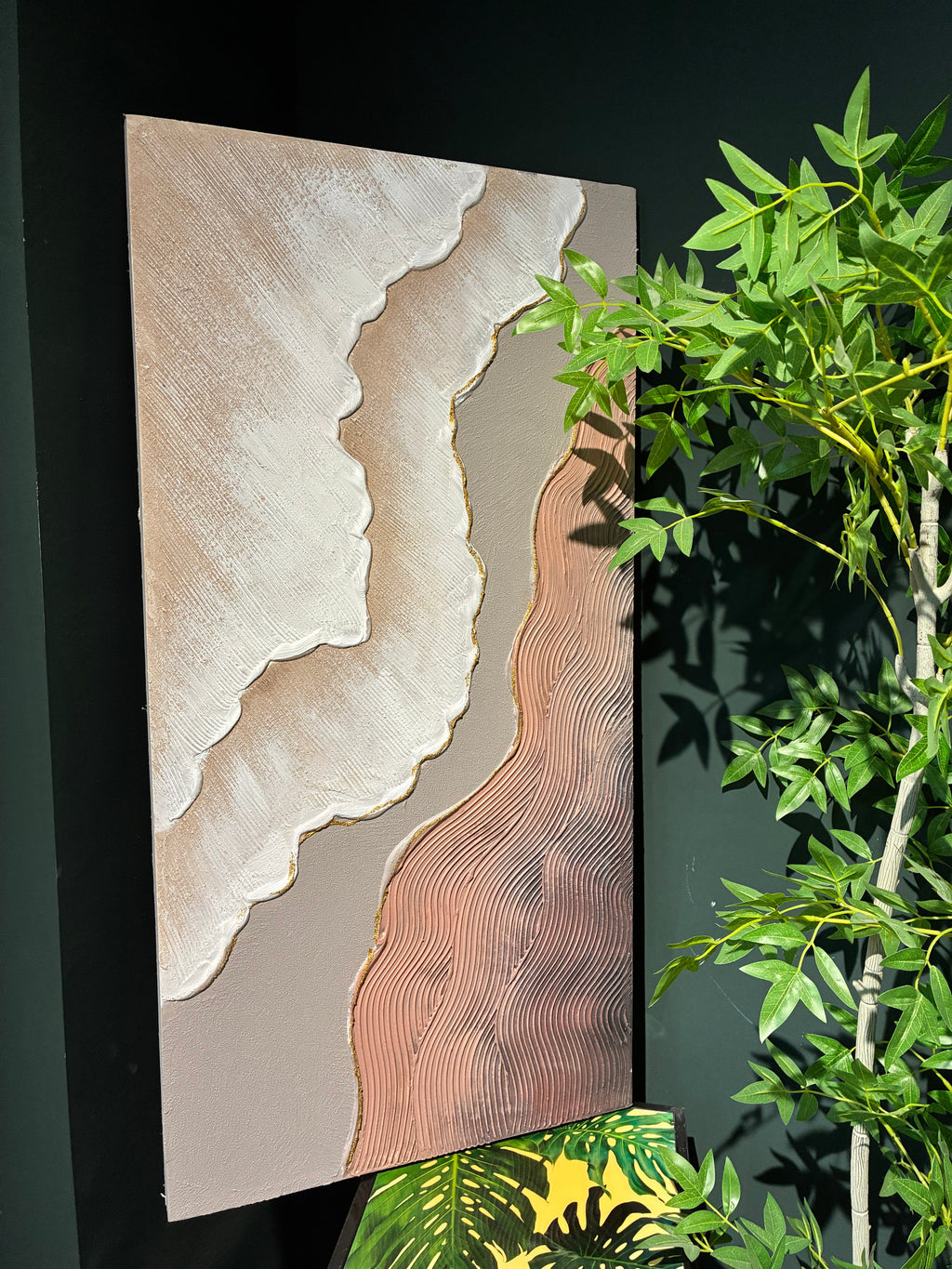 20x40 Ensemble de 2 Art mural abstrait