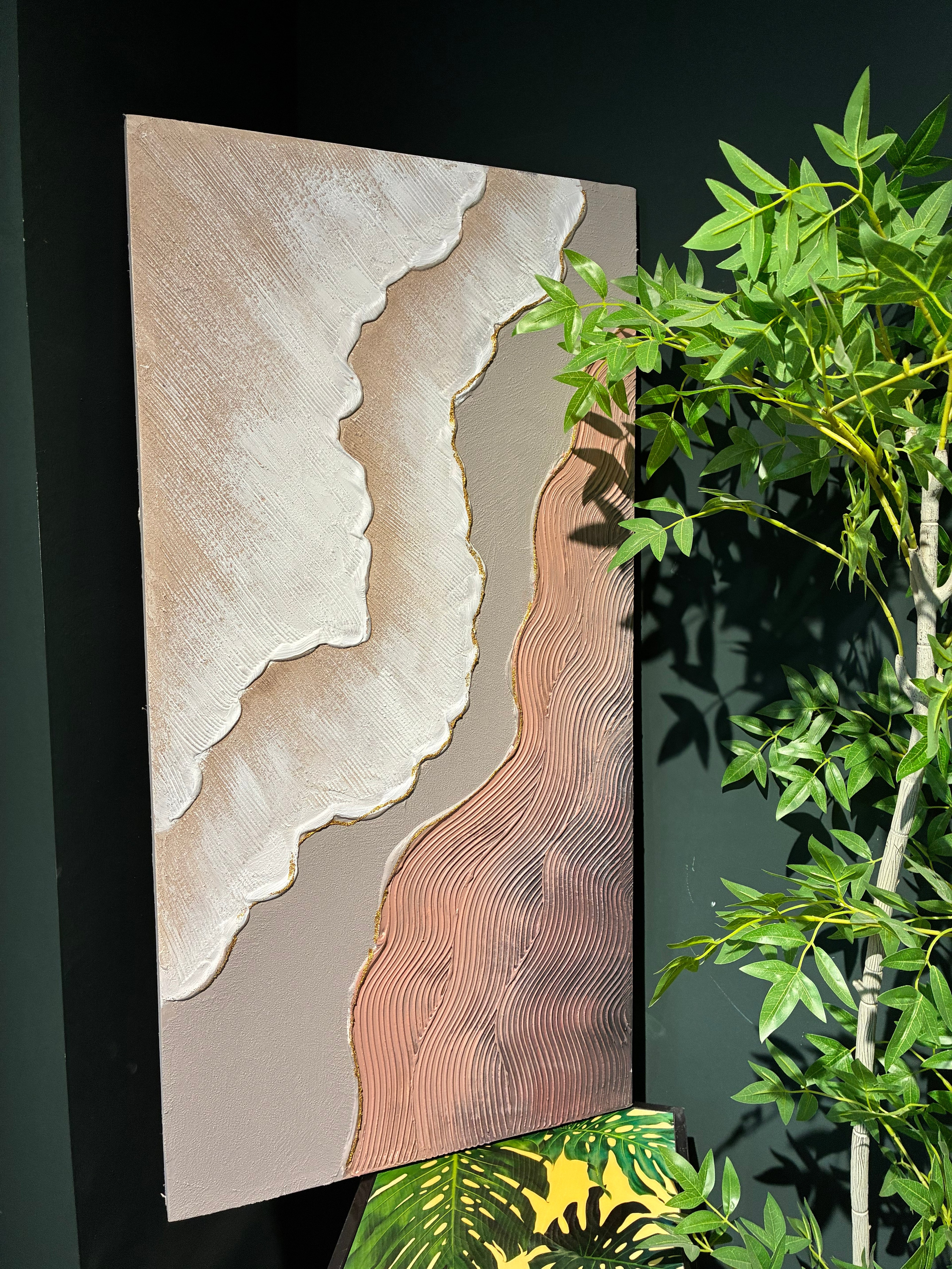 20x40 Ensemble de 2 Art mural abstrait
