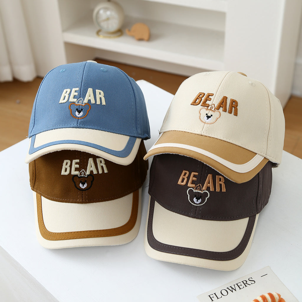 Garçons et filles de style caricature Casquette de baseball multicolore pour la protection solaire extérieure