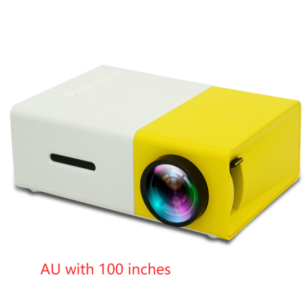 Projecteur portable 3D Hd Led Home Théâtre Cinéma HDMI compatible avec Usb Audio Projecteur Yg300