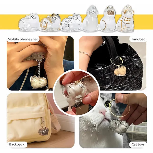 Ensemble de pendentif commémoratif pour les cheveux de chat 6 pièces - Pet Keepsake - Soft Fur Capsule Pendentif