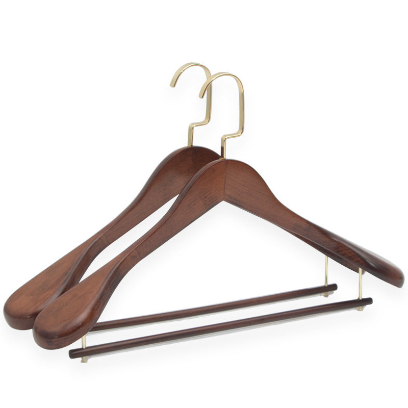 Habillement sans couture Maison Magasin Hanger Vêtements Hanger en bois massif