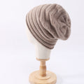 Chapeau tricoté unisexe en laine pure