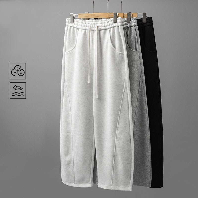 Pantalon casual gris athlétique style américain