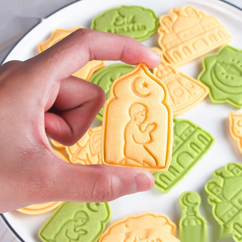 Cookie Mold 3d 3d Diy Plastic Suit Accueil Cake Cookie Type de presse Outil de cuisson Cutter