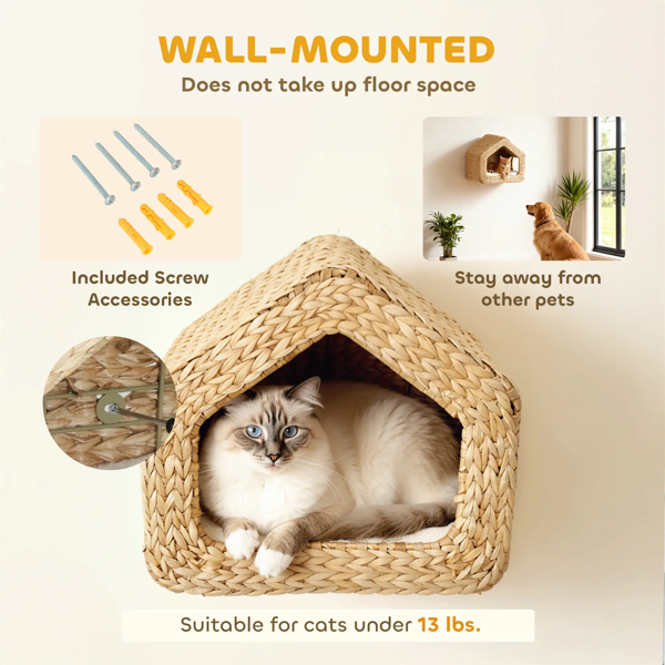 Maison de chat en bois