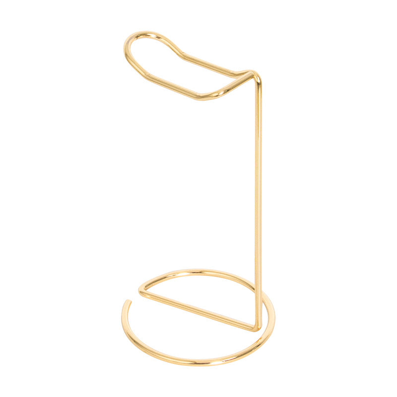 Support d'écouteur en métal de base pour ordinateur de bureau Rose Gold