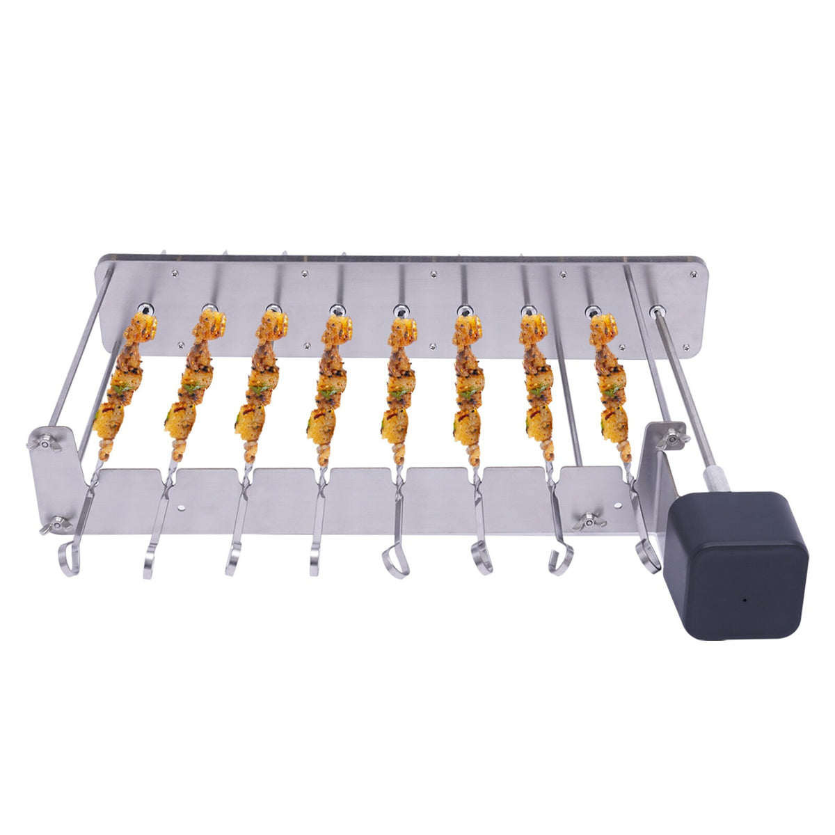BBQ Cypriote Grill Top Rotisserie Kebab brochettes avec moteur électrique USB charge