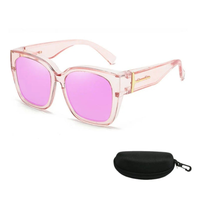 Lunettes Myopia surdimensionnées de style coréen avec une impression léopard pour un look premium