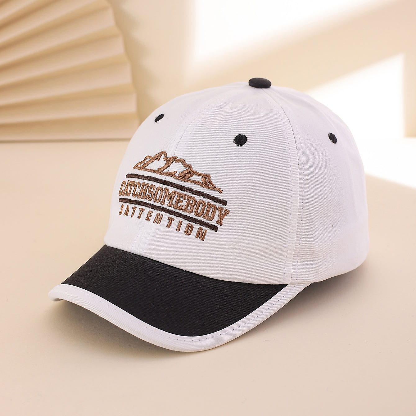 Bouchon de baseball brodé à la mode à lettres de Mountain Peak avec S