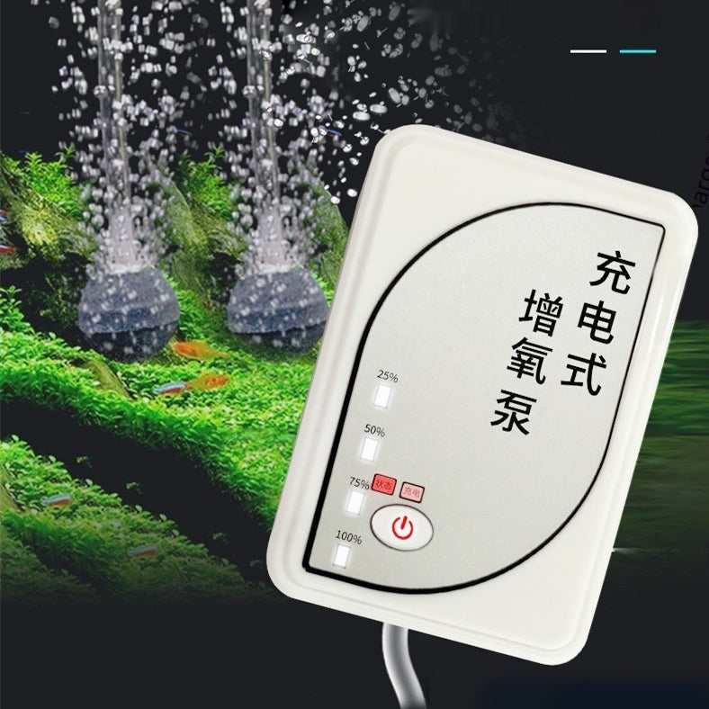 Réservoir de poisson Charge Mini pompe à oxygène silencieux