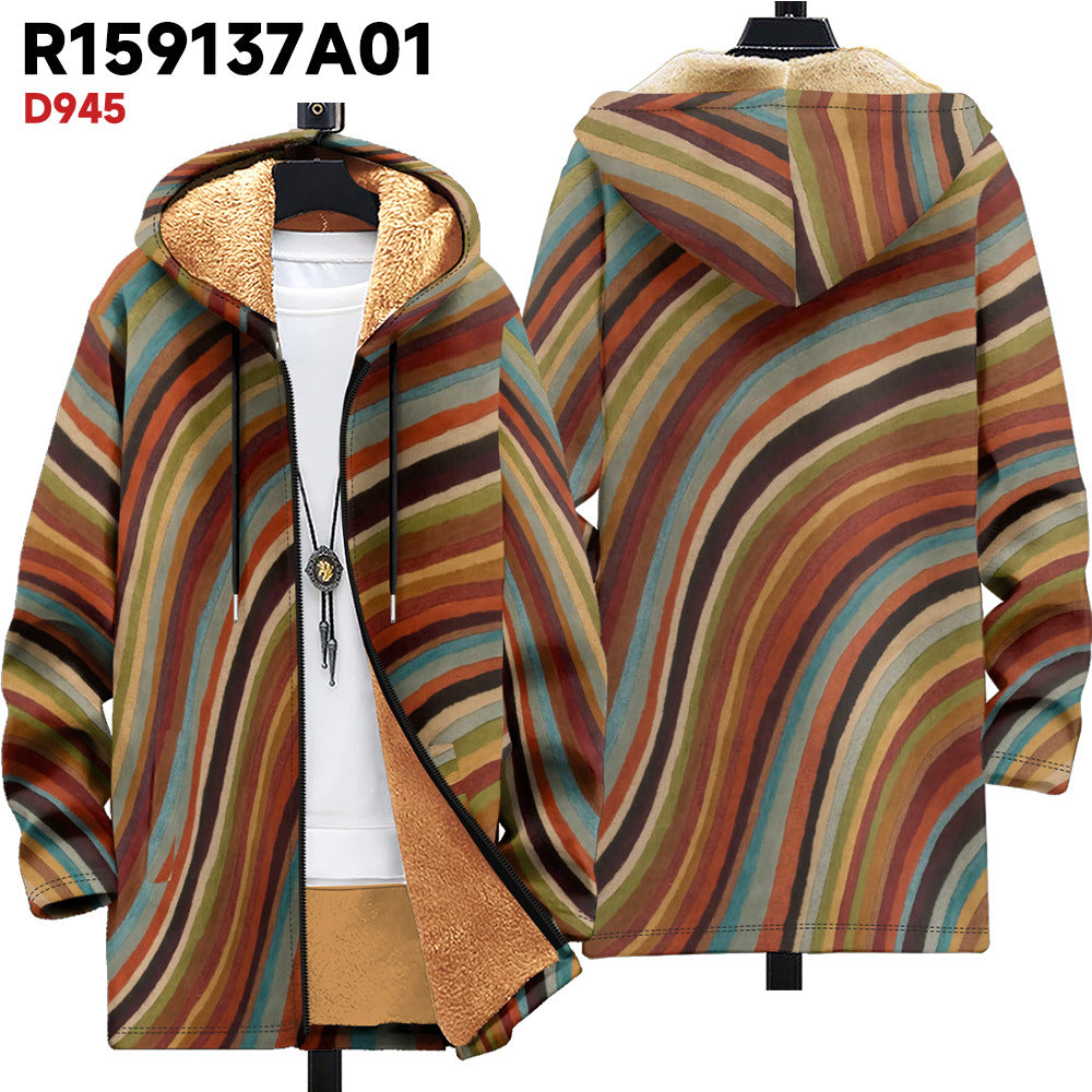 Cardigan à capuche épais vêtements d'hiver