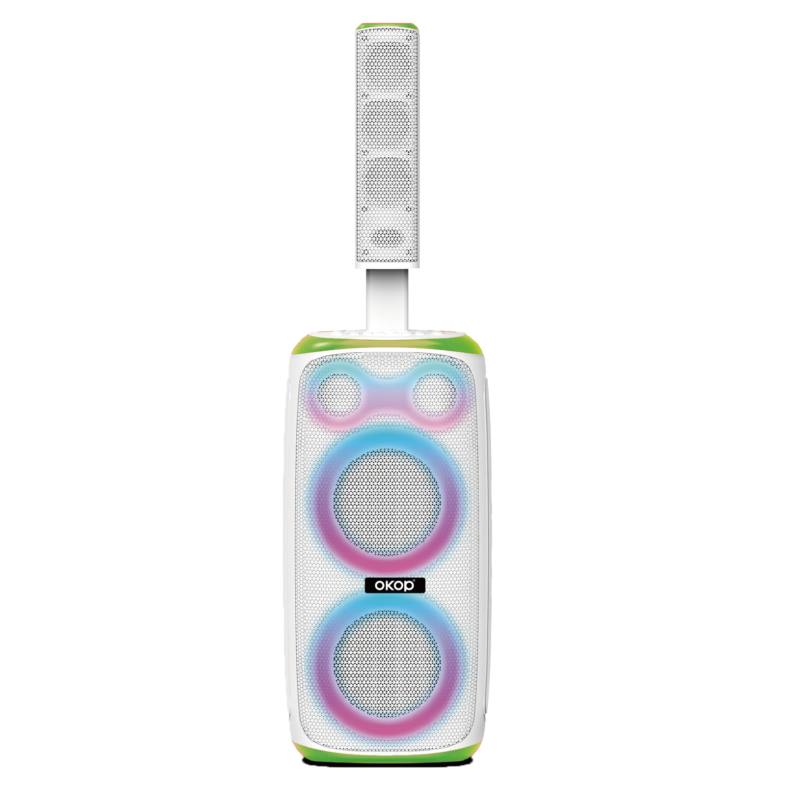 KP-8009 Haut-parleur Bluetooth sans fil 120W Haut-parleur double microphone haute puissance Karaoké Portable Outdoo