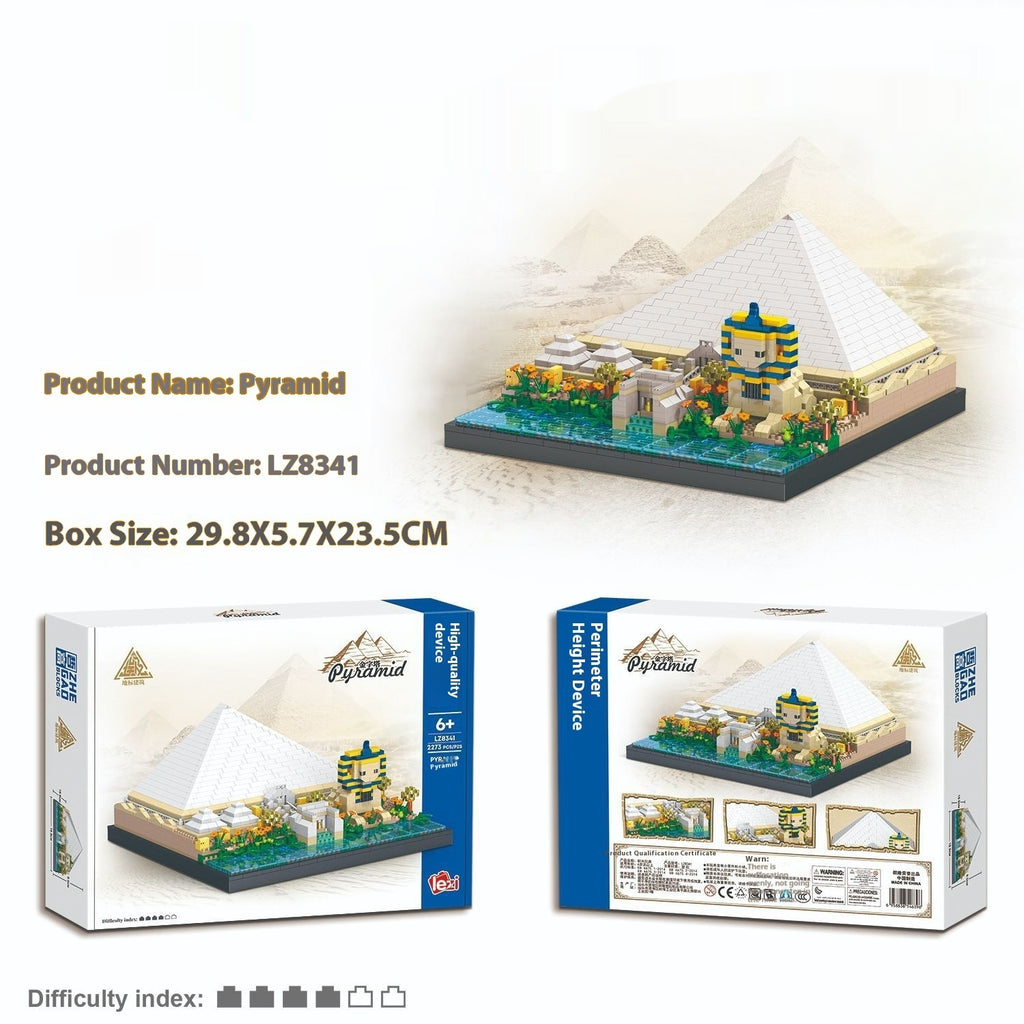 Pyramide Ancient Architecture Model Micro Diamond Particle Building Blocs Haute Difficulté