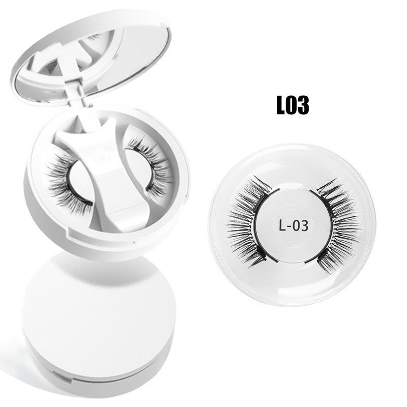 Aspiration magnétique Faux cils Porte savon intégré Sans colle Faux cils Épaisseur