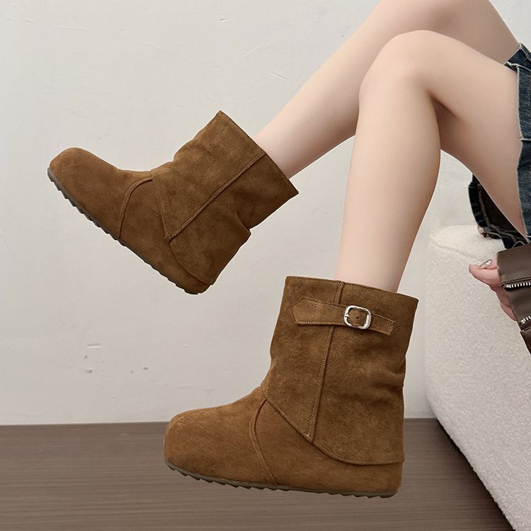 Plateforme pour femmes Hauteur cachée Birkenstock Style Martin Bottes
