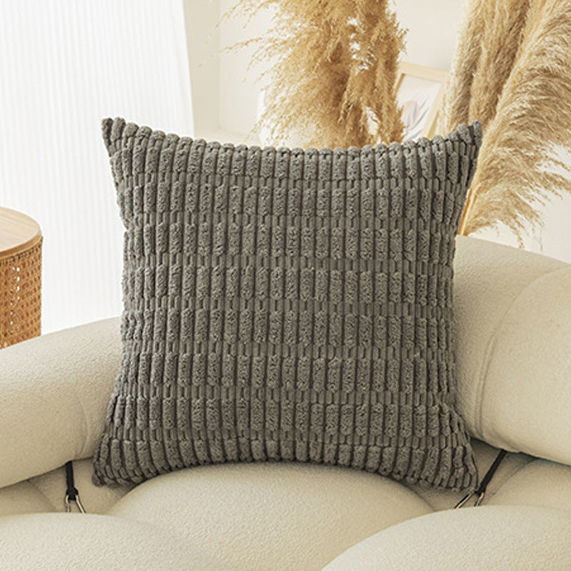 Moderne Minimalist Corduroy Couvercle de coussin de canapé en grain de blé