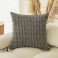 Moderne Minimalist Corduroy Couvercle de coussin de canapé en grain de blé