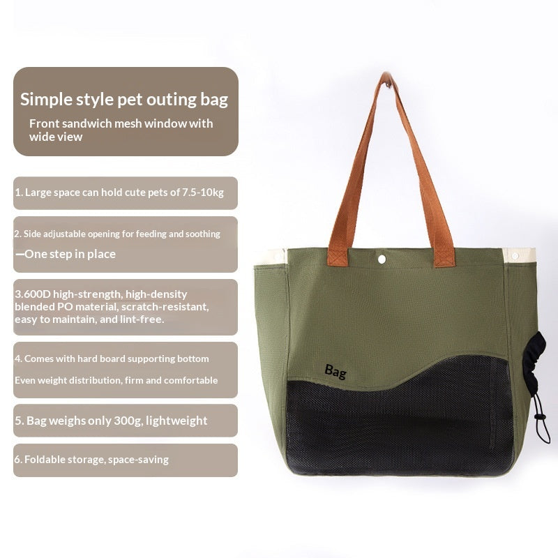 Canvas Pet Carrier pour petits chiens