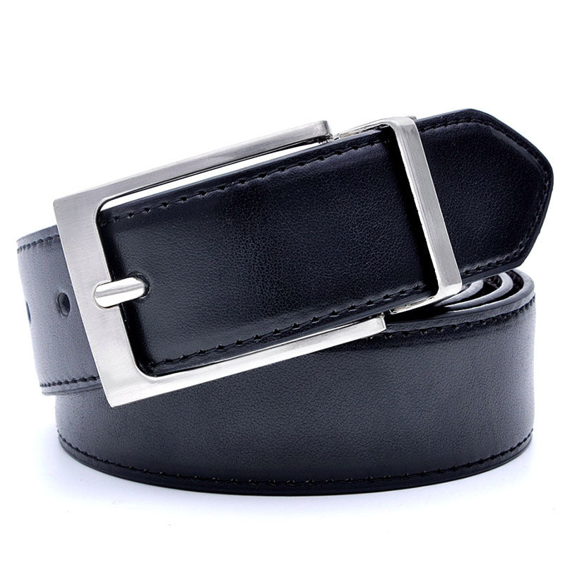 Ceinture de boucle d'épingle tournante pour homme