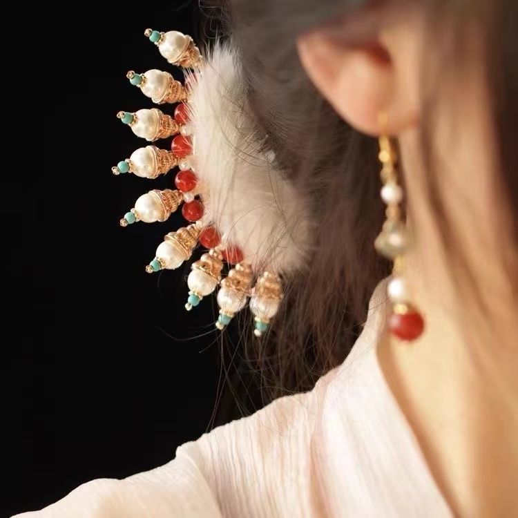 Xingshi Tassel Hairpin Daily Accessoires Red Mute