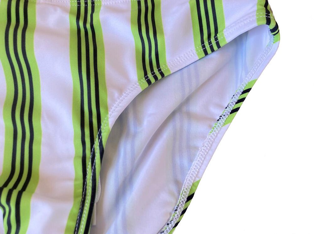 Slips de bain rayés Simple Trois dimensions