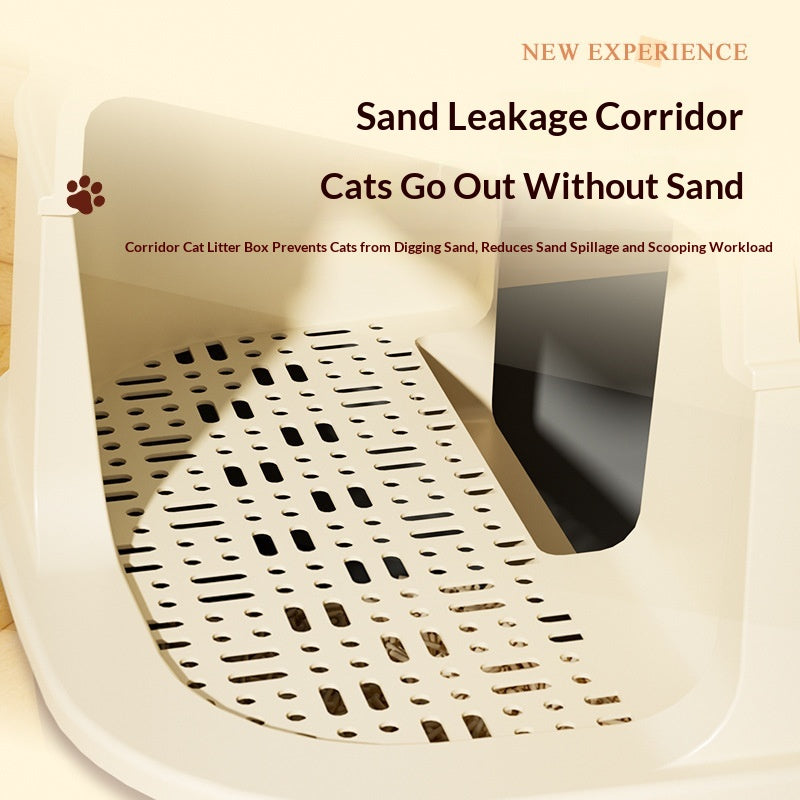 Boîte à litière pour chat à ressorts