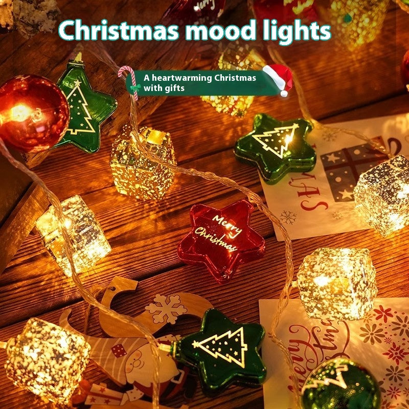 Balle électroplaçante couleurs lumières chaîne arbre de Noël pendentif XINGX