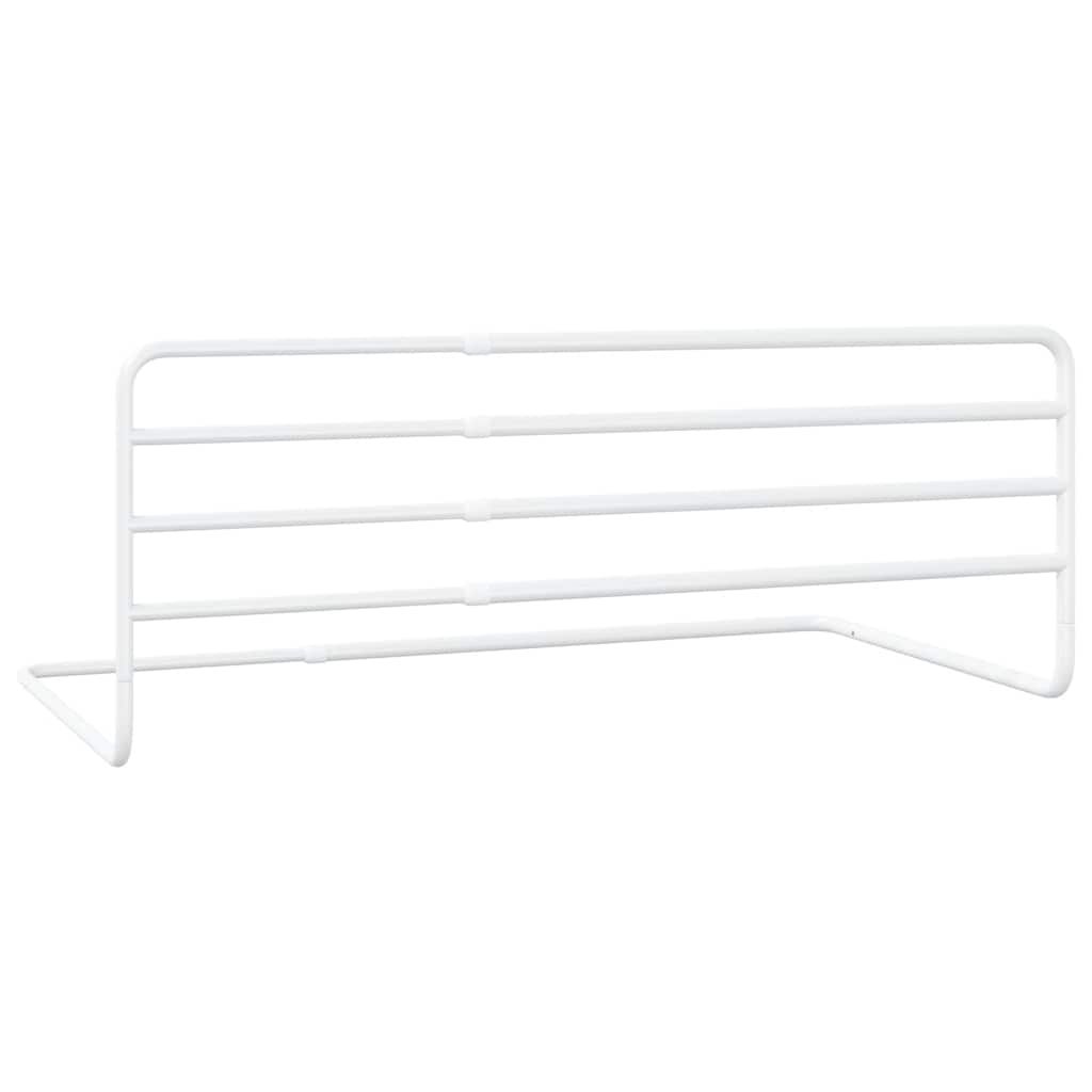 Garde de lit pour tout-petit Blanc (76-137) x 55 cm Fer