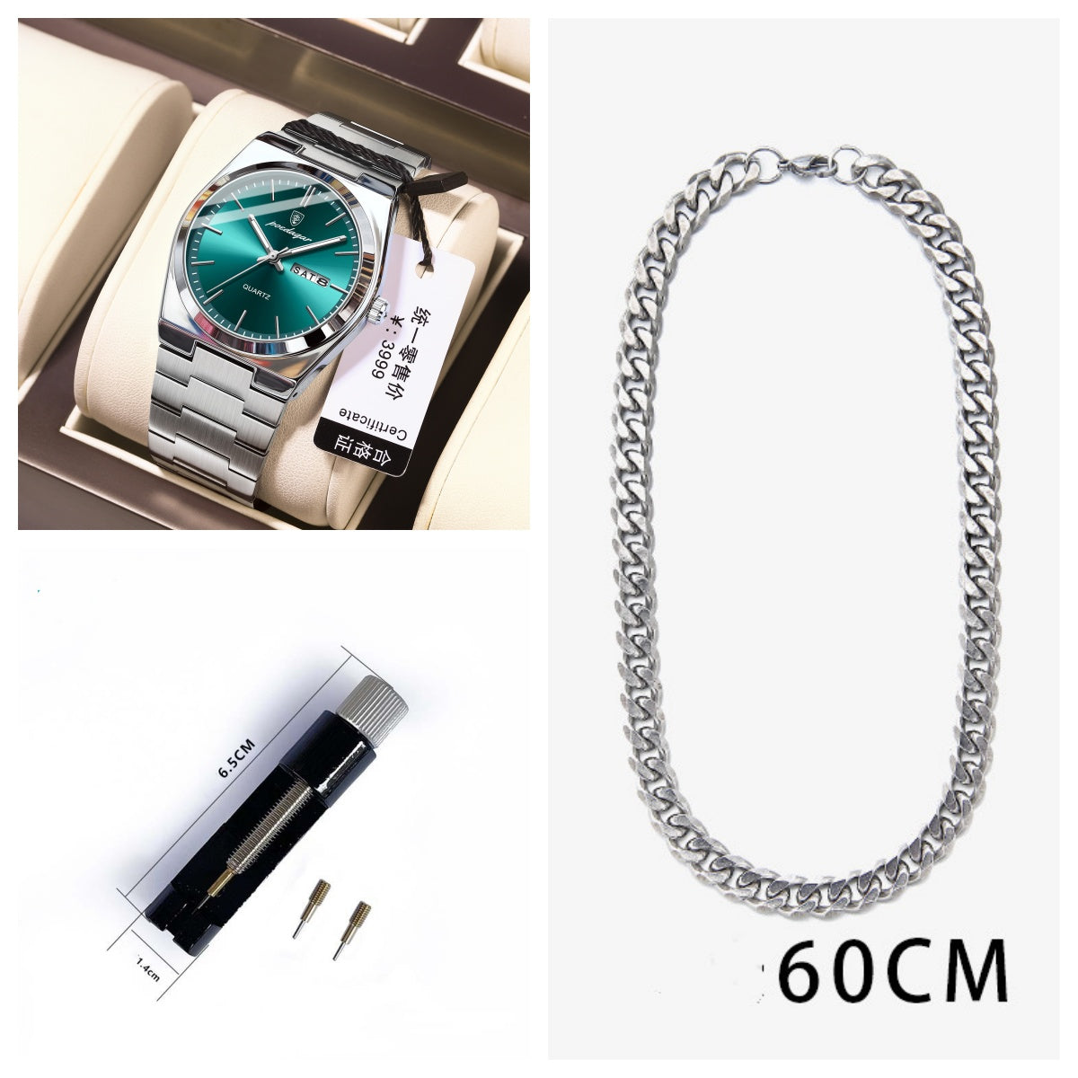 Montres Homme ultra-mince étanche Lumineux