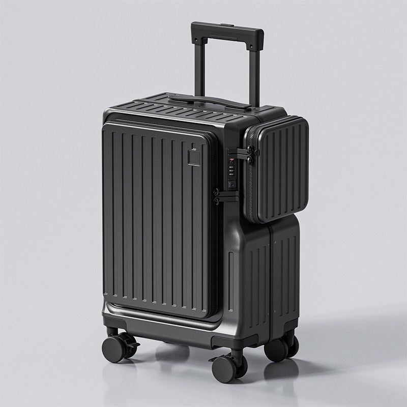 20-inch front-opening carry-on suitcase