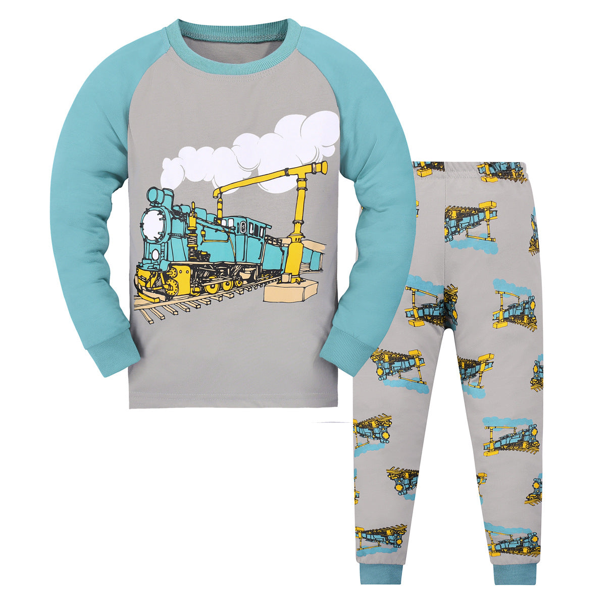 Pantalons à manches longues pour garçons et filles Vêtements de maison Ensemble de pyjama pour enfants