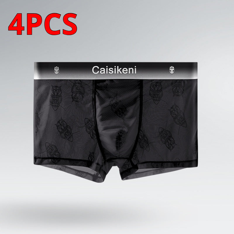 Summer Ice Silk Boxers ultra-mince respirant Mesh