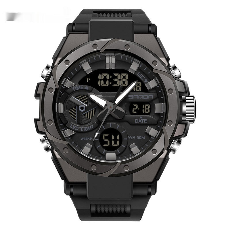 Montre électronique multifonctionnelle en extérieur lumineux étanche