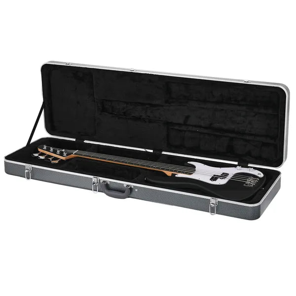 Basse électrique haute qualité Guitar ABS Molded cas dur gris bleu