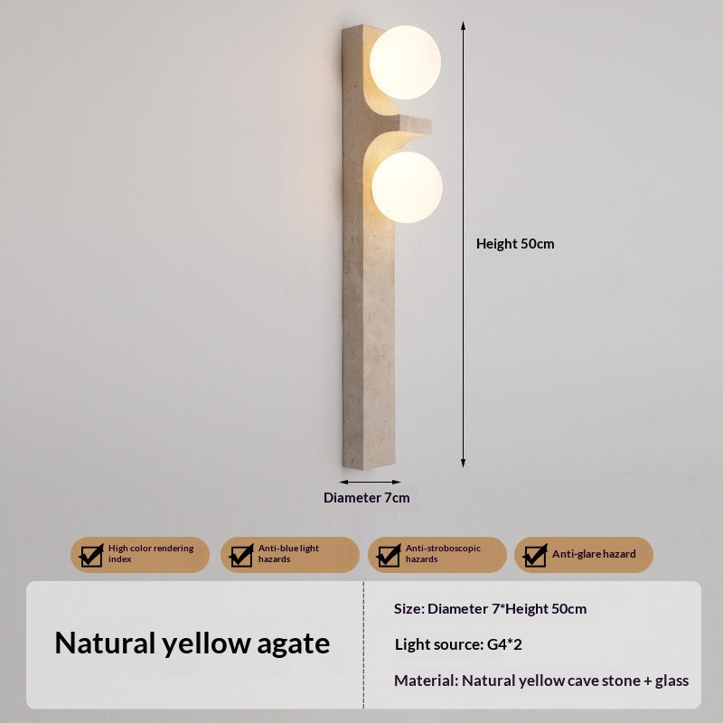 Simple Accueil Jaune Grès Ambient Mur de la bande décorative lumière