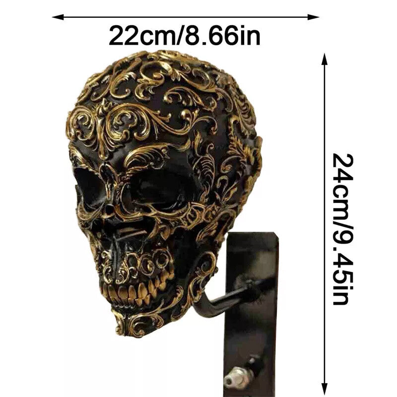 Porte casque de moto Rack Wall Mount Hat Stand Display Rack Skull Rack