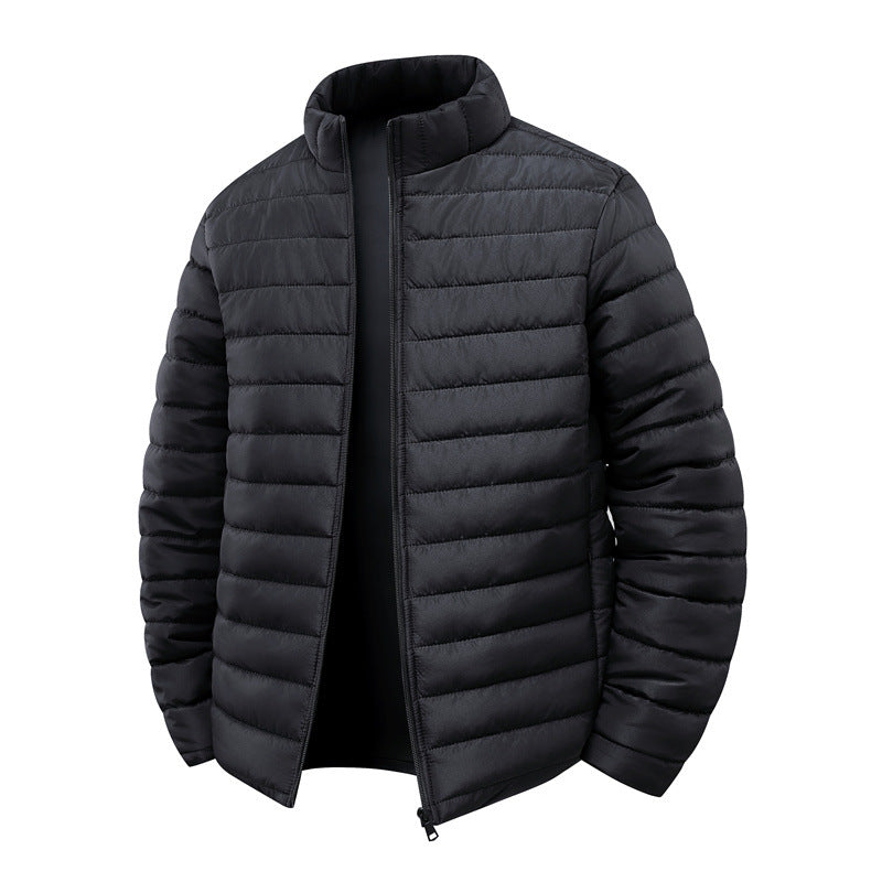 Unisex manteau de coton rembourré d'hiver avec un collier debout Et extra-liné pour chaud