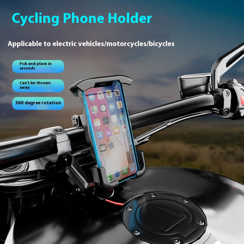 Support de téléphone mobile de moto voiture Vue arrière miroir