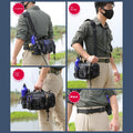 Multifonctionnel Rod Waist Bag Chambre simple Sac à dos Pêche Crossbody Bag