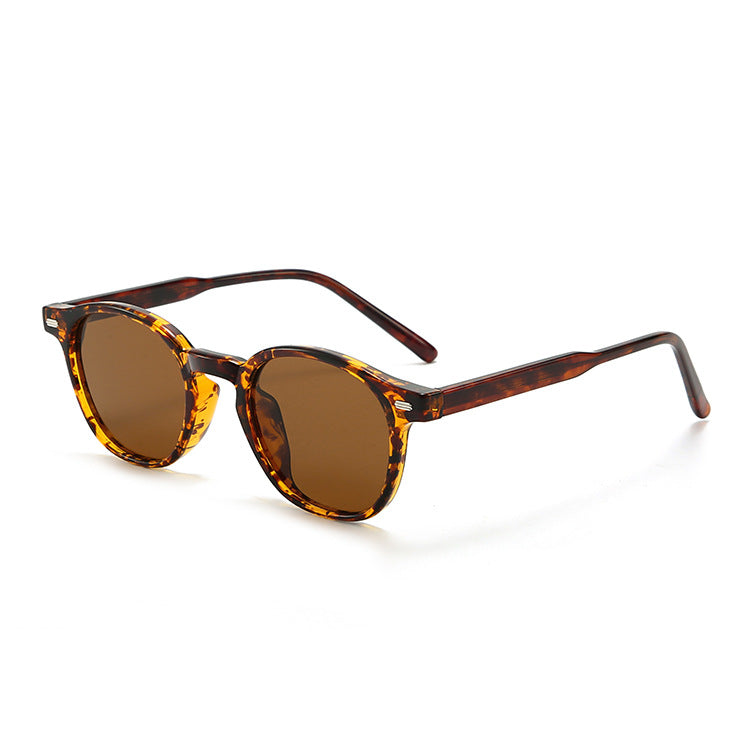 Lunettes de soleil pour hommes et femmes Rétro à cadre rond Protection solaire polarisé