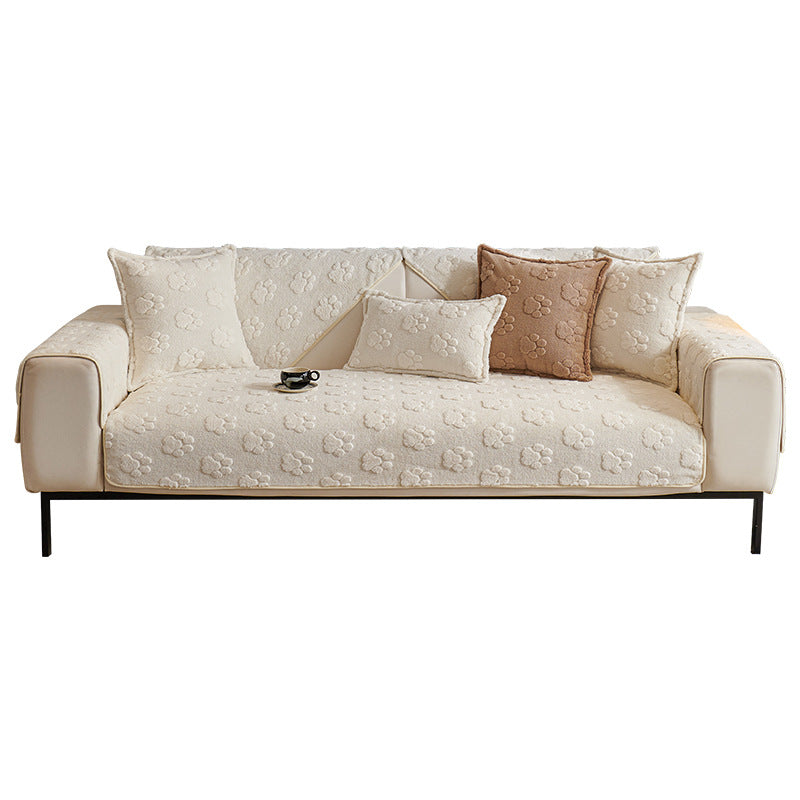 Sofa Coussin simple antidérapant de style crème polaire épais