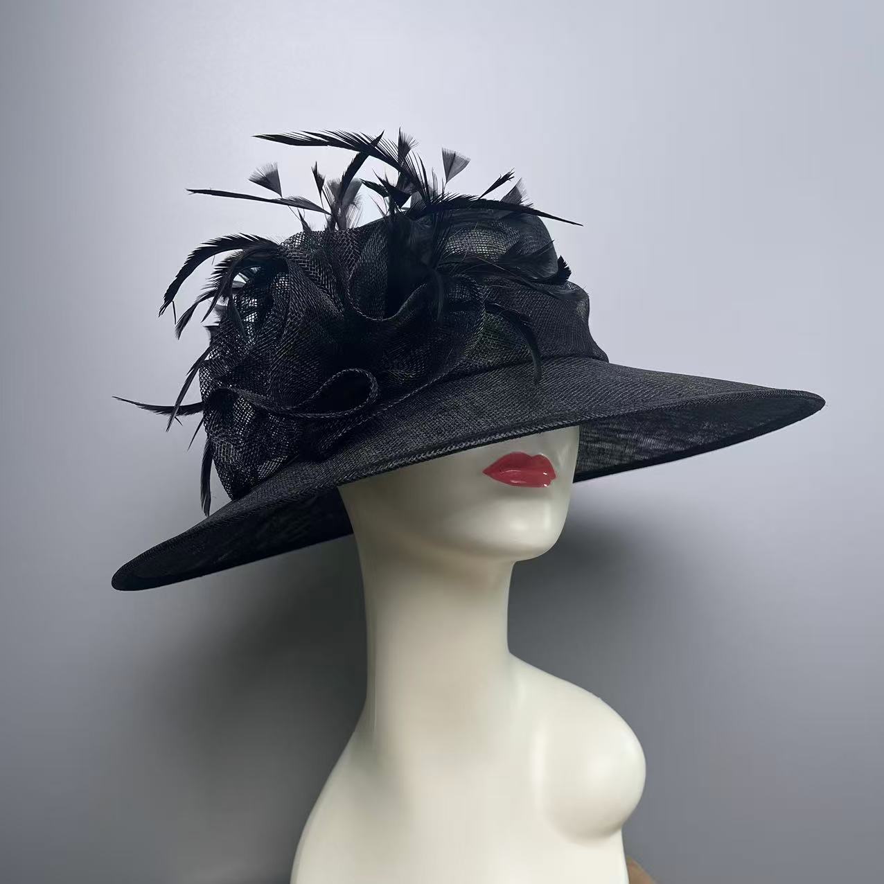 Chapeau de lin tendance style cour vintage pour les femmes