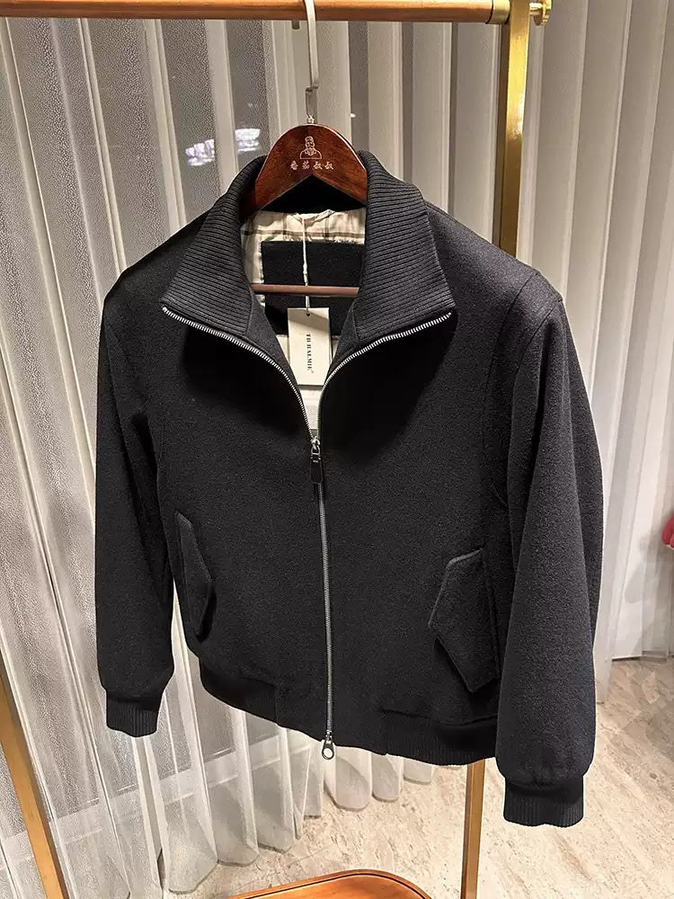Veste en laine d'affaires chaude doublée de coton