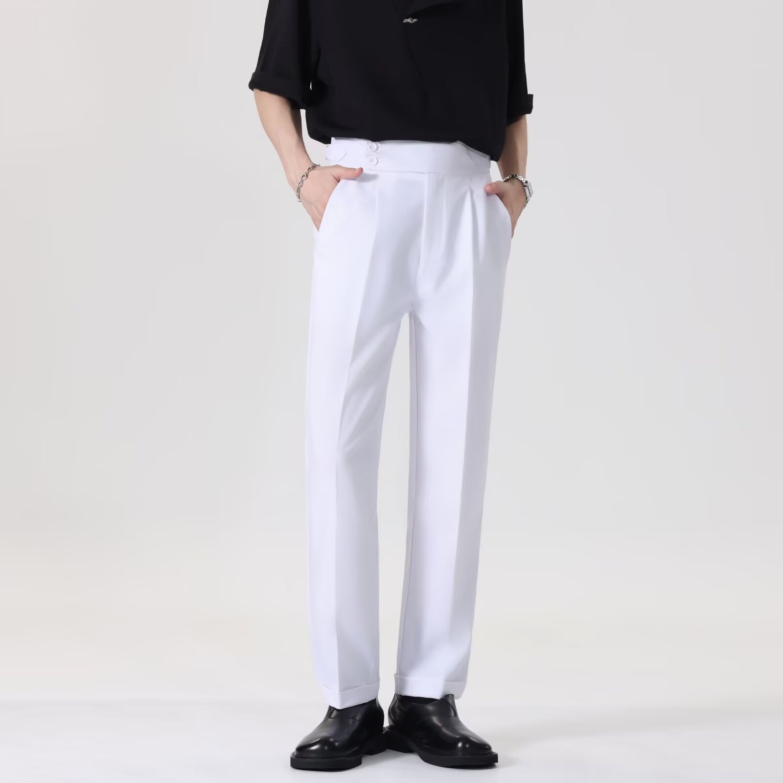 Pantalons de costume drapés Pantalons pour hommes