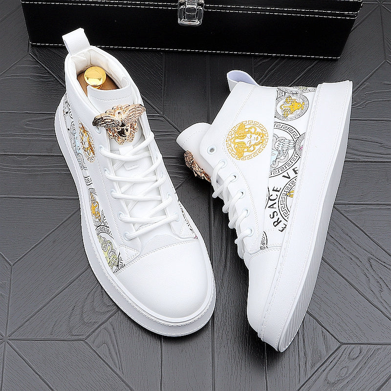 Chaussures de tableau d'impression polyvalentes de mode homme