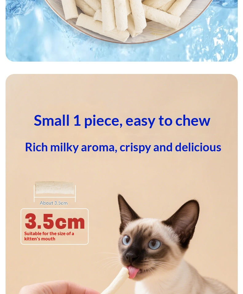 Le bâton de lait emballé Cat traite la chèvre de poulet