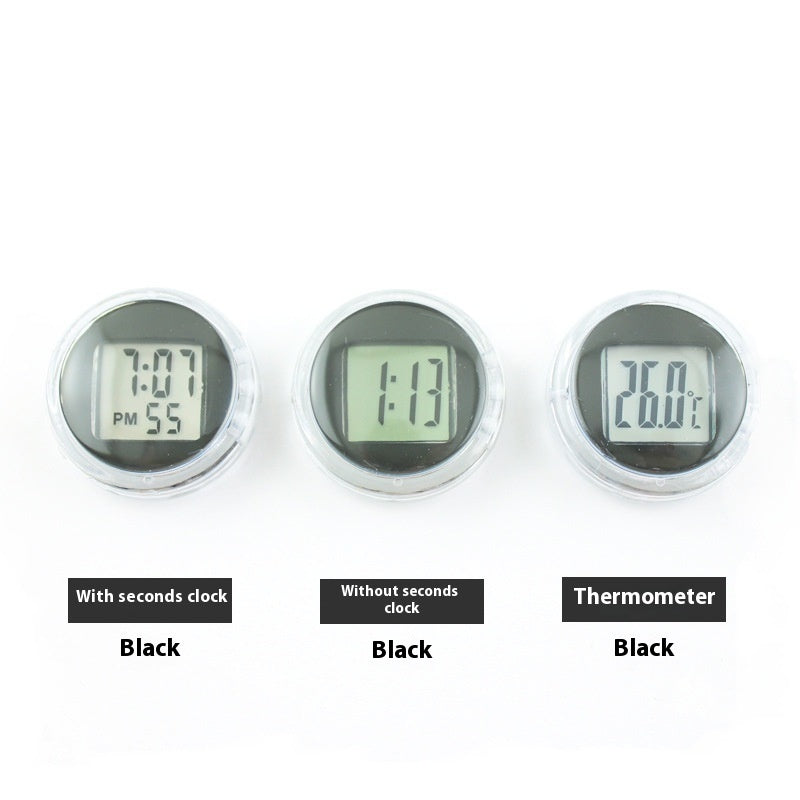 Motorcycle Car Electronic Clock Mini Thermomètre extérieur étanche