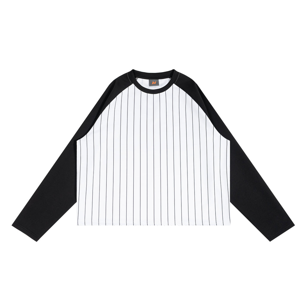 T-shirt casual à manches longues à manches courtes Raglan-Style pour hommes