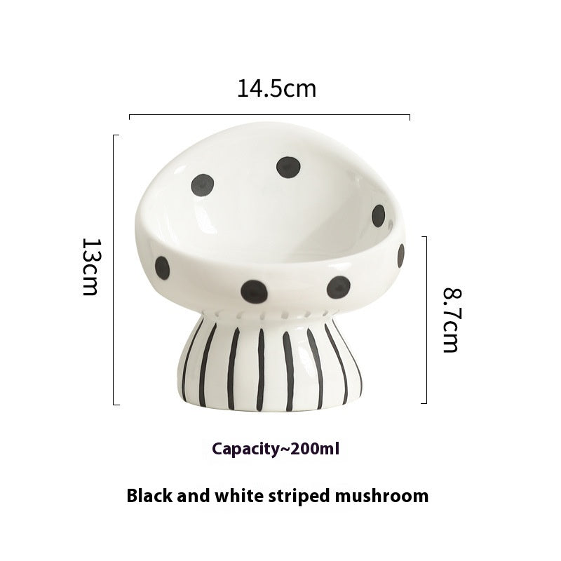 Cat Bowl Céramique Oblique Protection de la bouche Spine Cervical Boire Bol Grain